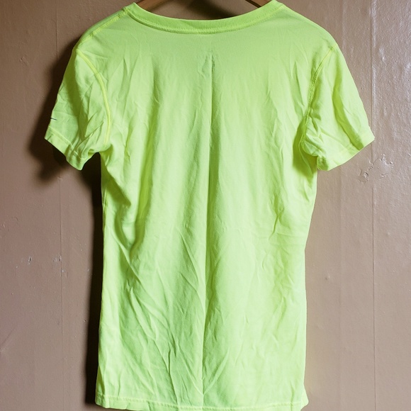 Neon Yellow Nike Run Short Sleeve Shirt Small - Picture 4 of 4